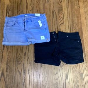 Bundle of jean shorts - old navy and faded glory